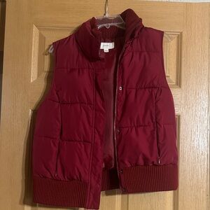 Merona Red Puffer Vest